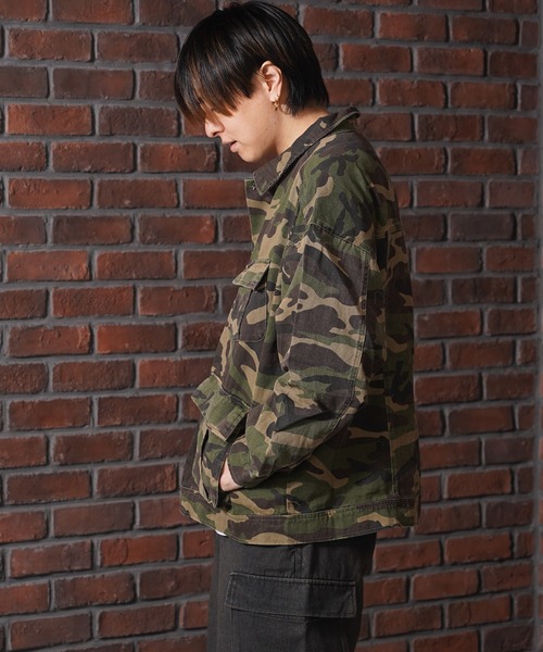 Laufer(ロイファー)の「【Laufer】カモフラ柄 ファティーグジャケット / Camouflage Pattern Fatigue Jacket(ブルゾン・メンズ・ウッドランド/リアルツリーカモ・L/M)」の6枚目の写真