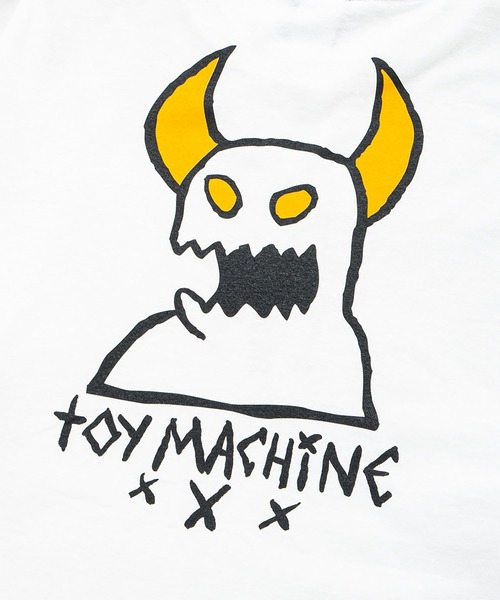 TOY　MACHINE（トイ　マシーン）の「TM SKETCHY MONSTER LONG TEE（Tシャツ/カットソー・メンズ・ホワイト/ブラック・XL/L/M）」の7枚目の写真