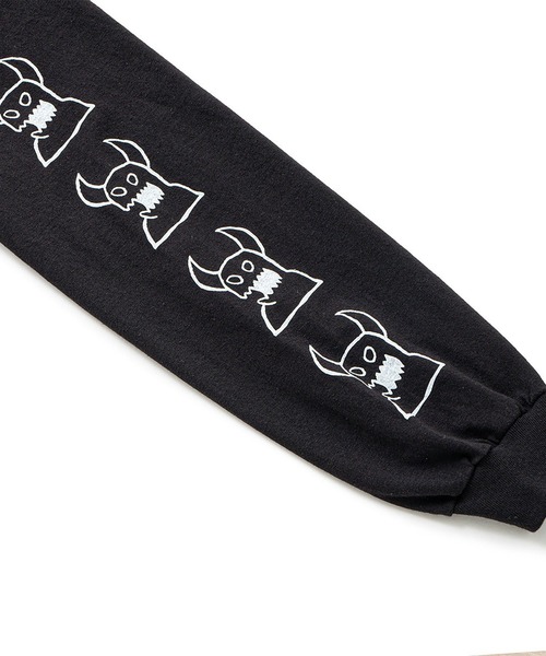 TOY　MACHINE（トイ　マシーン）の「TM SKETCHY MONSTER LONG TEE（Tシャツ/カットソー・メンズ・ホワイト/ブラック・XL/L/M）」の8枚目の写真