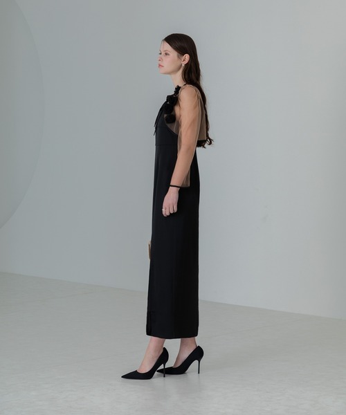 セール】【LEJA】ローズボレロシアースリーブIラインドレス