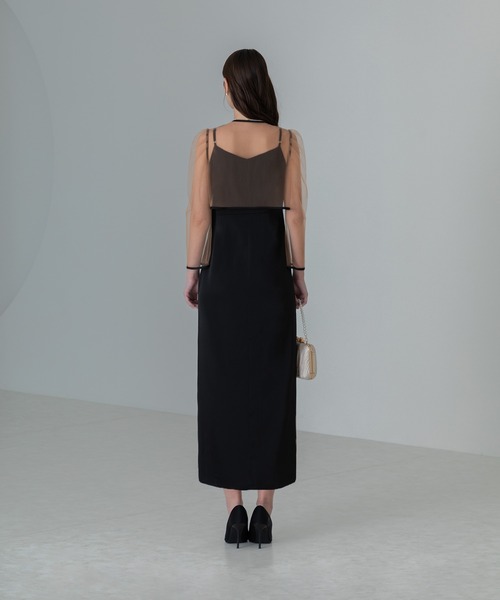 セール】【LEJA】ローズボレロシアースリーブIラインドレス