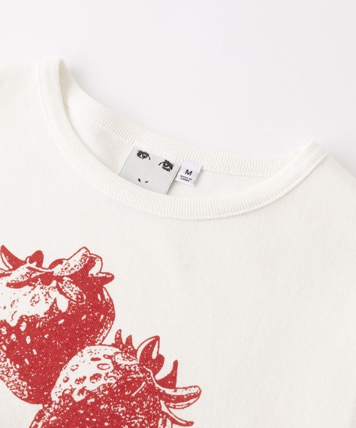 国内配送★X-girl★STRAWBERRY LOGO BABY TOP 2色 チビT 国内配送☆X-girl☆STRAWBERRY LOGO BABY TOP 2色 チビT (X-girl