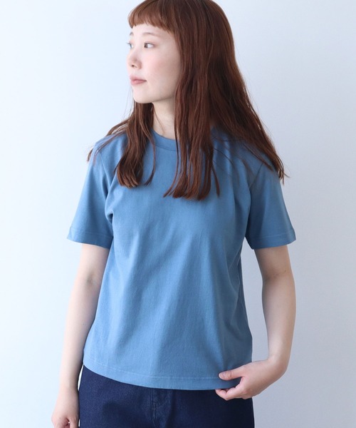 bulle de savon(ビュルデサボン)の「シャンカール天竺 ねこぜTシャツ(Tシャツ/カットソー・レディース・チャコールグレー/ブルー/ホワイト・FREE)」の3枚目の写真