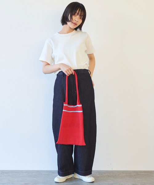 bulle de savon(ビュルデサボン)の「シャンカール天竺 ねこぜTシャツ(Tシャツ/カットソー・レディース・チャコールグレー/ブルー/ホワイト・FREE)」の10枚目の写真