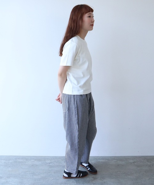 bulle de savon(ビュルデサボン)の「シャンカール天竺 ねこぜTシャツ(Tシャツ/カットソー・レディース・チャコールグレー/ブルー/ホワイト・FREE)」の17枚目の写真