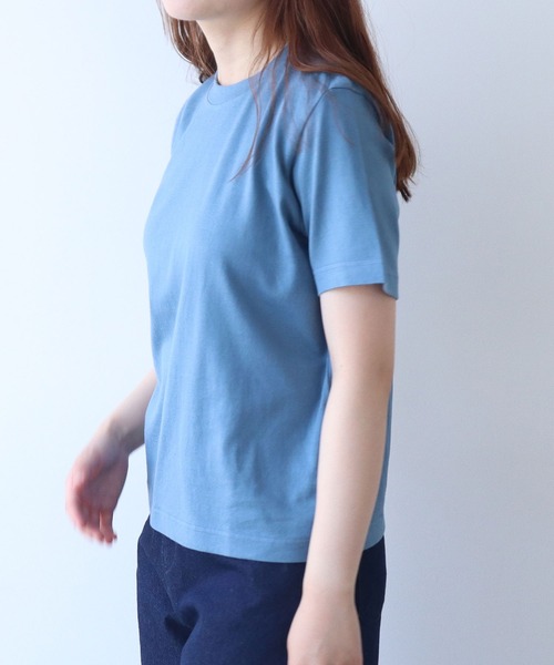 bulle de savon(ビュルデサボン)の「シャンカール天竺 ねこぜTシャツ(Tシャツ/カットソー・レディース・チャコールグレー/ブルー/ホワイト・FREE)」の21枚目の写真