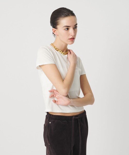 ATTISESSION（アティセッション）の「＜ATTISESSION＞コットン スター スリーブ Tシャツ（Tシャツ/カットソー・レディース・ネイビー/ロイヤルブルー/レッド/グレー/ホワイト・FREE）」の6枚目の写真