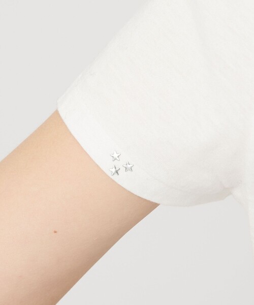 ATTISESSION（アティセッション）の「＜ATTISESSION＞コットン スター スリーブ Tシャツ（Tシャツ/カットソー・レディース・ネイビー/ロイヤルブルー/レッド/グレー/ホワイト・FREE）」の8枚目の写真