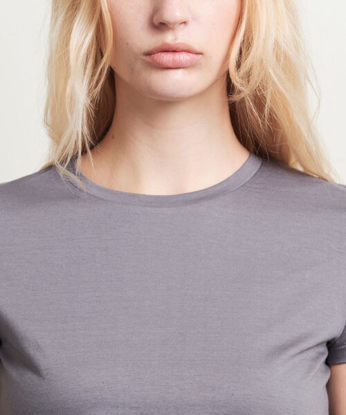 ATTISESSION（アティセッション）の「＜ATTISESSION＞コットン スター スリーブ Tシャツ（Tシャツ/カットソー・レディース・ネイビー/ロイヤルブルー/レッド/グレー/ホワイト・FREE）」の19枚目の写真