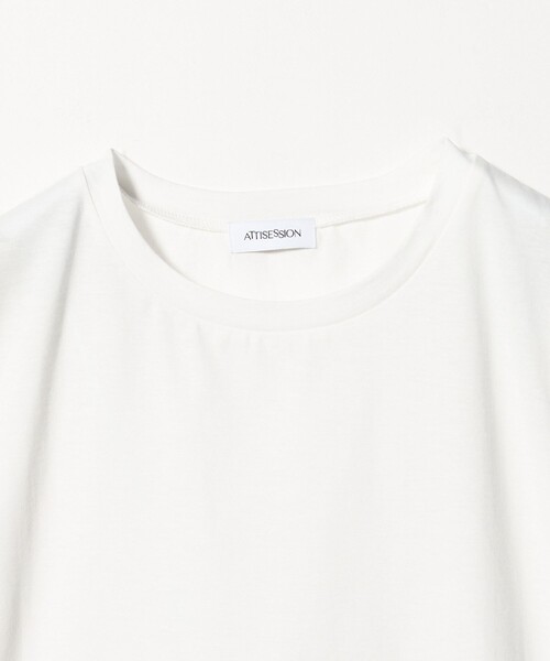 ATTISESSION＞コットン スター スリーブ Tシャツ（Tシャツ