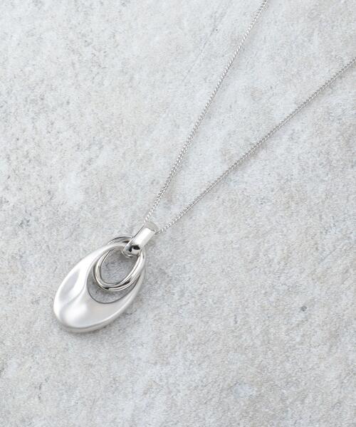 OPAQUE.CLIP(オペークドットクリップ)の「2連リングロングネックレス(ネックレス・レディース・シルバー/ゴールド・00)」の1枚目の写真