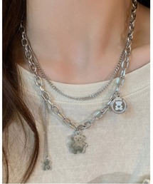 ステンレスチェーンベアーネックレス