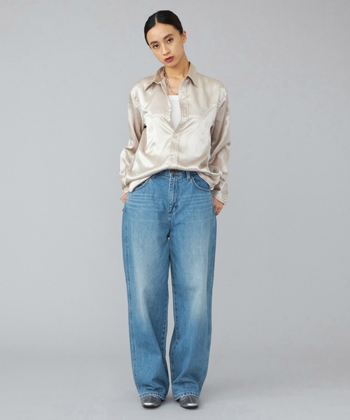 Wrangler（ラングラー）の「WRANGLER/ラングラー【US ORIGINAL】バレルジーンズ（デニムパンツ・レディース・ライトインディゴブルー・X-SMALL/SMALL/MEDIUM）」の21枚目の写真