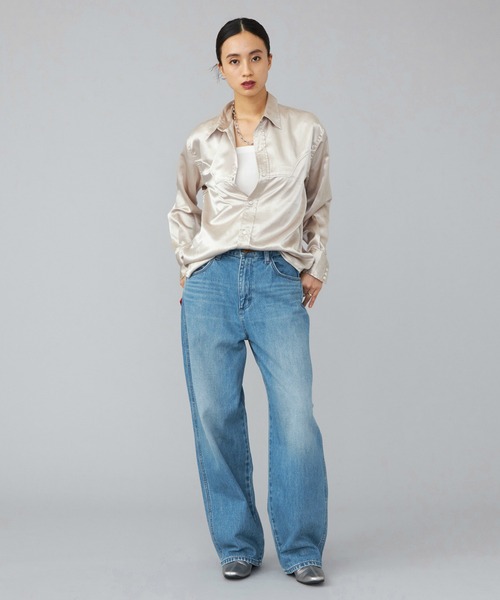 Wrangler（ラングラー）の「WRANGLER/ラングラー【US ORIGINAL】バレルジーンズ（デニムパンツ・レディース・ライトインディゴブルー・X-SMALL/SMALL/MEDIUM）」の20枚目の写真