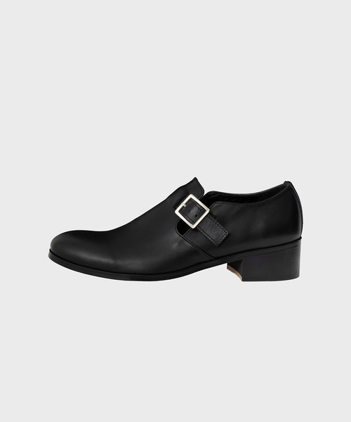 PADRONE(パドローネ)の「BL BUCKLE STRAP SHOES(ドレスシューズ・メンズ・ブラック・40/41/42)」の2枚目の写真