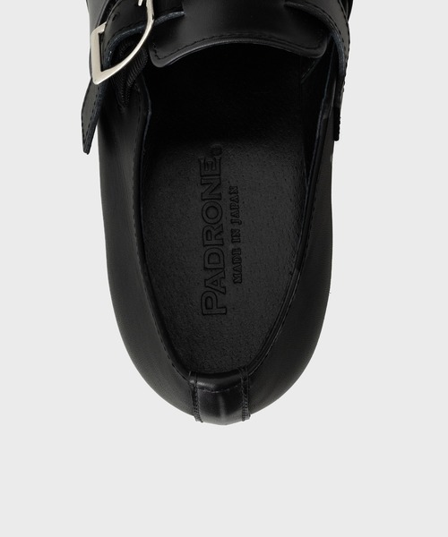 PADRONE(パドローネ)の「BL BUCKLE STRAP SHOES(ドレスシューズ・メンズ・ブラック・40/41/42)」の5枚目の写真
