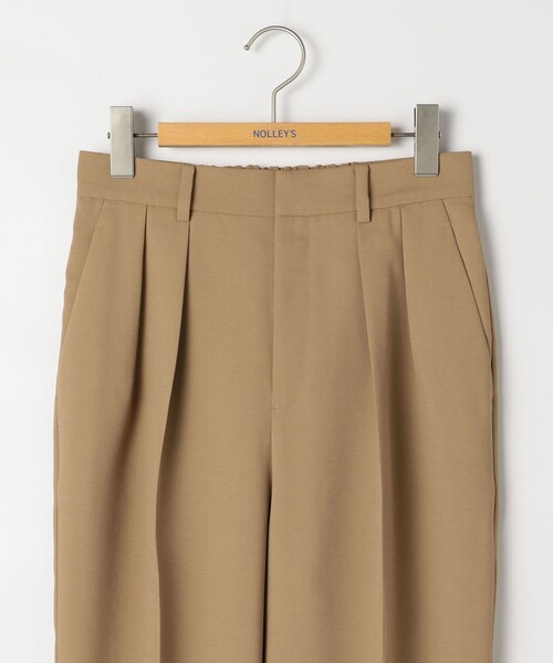 NOLLEY’S(ノーリーズ)の「ウォッシャブル防しわスパンツイルツータックテーパードパンツ(その他パンツ・レディース・オフホワイト/キャメル/レッド・34/36/38)」の12枚目の写真