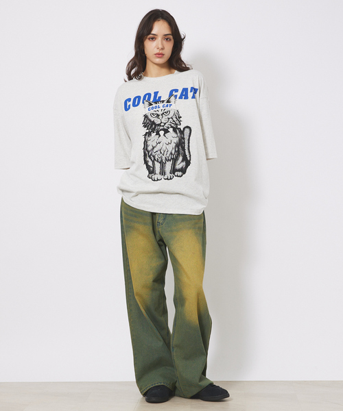 ABAHOUSE(アバハウス)の「【CORISCO/コリスコ】Animal Tシャツ/COOL CAT(Tシャツ/カットソー・メンズ・ホワイト系その他/ホワイト系その他2・M/L)」の3枚目の写真