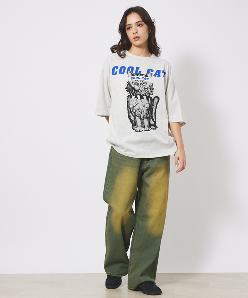 ABAHOUSE(アバハウス)の「【CORISCO/コリスコ】Animal Tシャツ/COOL CAT(Tシャツ/カットソー・メンズ・ホワイト系その他/ホワイト系その他2・M/L)」の4枚目の写真