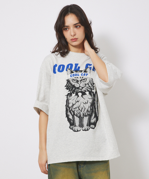 ABAHOUSE(アバハウス)の「【CORISCO/コリスコ】Animal Tシャツ/COOL CAT(Tシャツ/カットソー・メンズ・ホワイト系その他/ホワイト系その他2・M/L)」の6枚目の写真