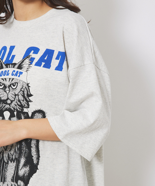 ABAHOUSE(アバハウス)の「【CORISCO/コリスコ】Animal Tシャツ/COOL CAT(Tシャツ/カットソー・メンズ・ホワイト系その他/ホワイト系その他2・M/L)」の11枚目の写真
