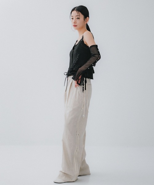 riv nobuhiko/リブノブヒコ】MICHE TROUSER/ワイドパンツ