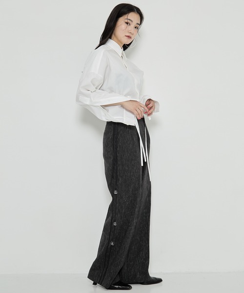 riv nobuhiko/リブノブヒコ】MICHE TROUSER/ワイドパンツ/トラウザー