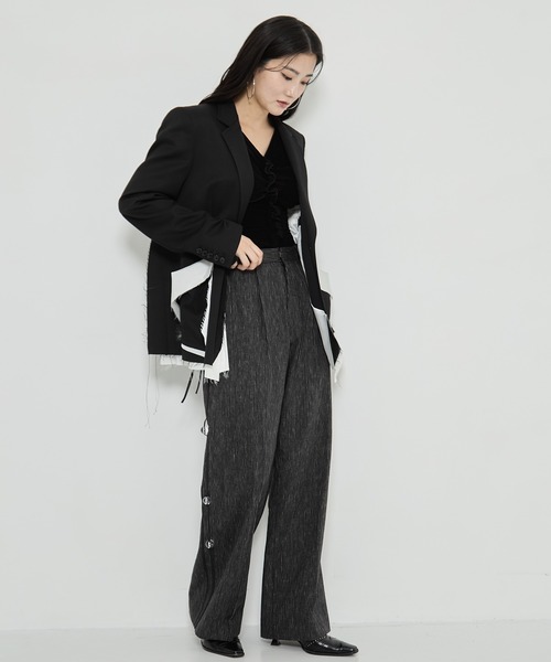 RIV NOBUHIKO(リブノブヒコ)の「【riv nobuhiko/リブノブヒコ】MICHE TROUSER/ワイドパンツ/トラウザー(その他パンツ・レディース・アイボリー・1/2)」の22枚目の写真