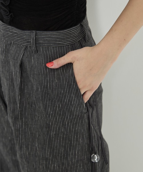 リブノブヒコ　今季新品未使用パンツ riv nobuhiko/リブノブヒコ】MICHE TROUSER/ワイドパンツ