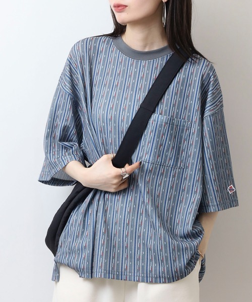 JEMORGAN(ジェーイーモーガン)の「JEMORGAN 総柄ワッフル 半袖ポケT(Tシャツ/カットソー・メンズ・A/C/D/E/B・M/L/XL)」の3枚目の写真