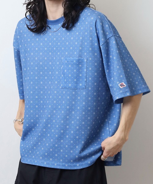 JEMORGAN(ジェーイーモーガン)の「JEMORGAN 総柄ワッフル 半袖ポケT(Tシャツ/カットソー・メンズ・A/C/D/E/B・M/L/XL)」の8枚目の写真