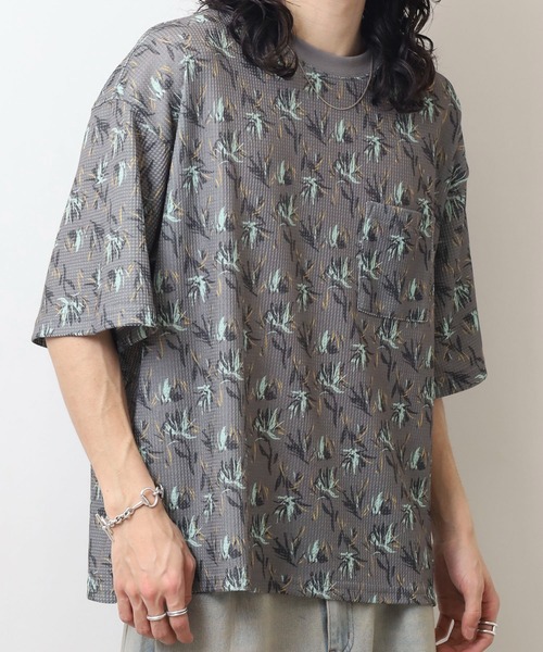 JEMORGAN(ジェーイーモーガン)の「JEMORGAN 総柄ワッフル 半袖ポケT(Tシャツ/カットソー・メンズ・A/C/D/E/B・M/L/XL)」の11枚目の写真