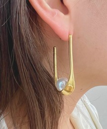 enn.（エン）の「パールインサイドゴールドピアス（ピアス（両耳用））」