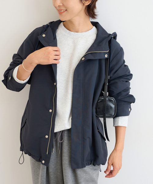 JOURNAL STANDARD relume(ジャーナルスタンダード レリューム)の「《追加》グログランマウンテンパーカー(マウンテンパーカー・レディース・カーキ/ベージュ/ネイビー・FREE)」の1枚目の写真