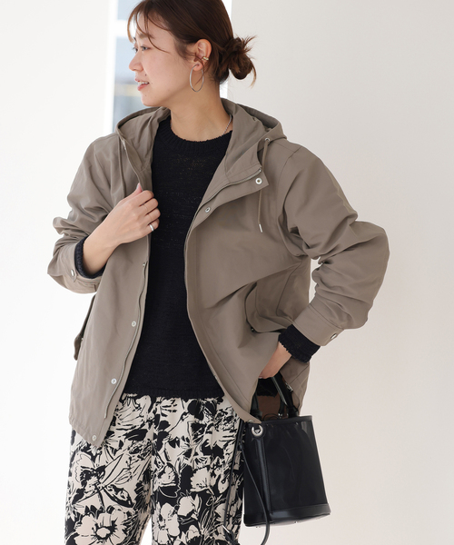 JOURNAL STANDARD relume(ジャーナルスタンダード レリューム)の「《追加》グログランマウンテンパーカー(マウンテンパーカー・レディース・カーキ/ベージュ/ネイビー・FREE)」の3枚目の写真