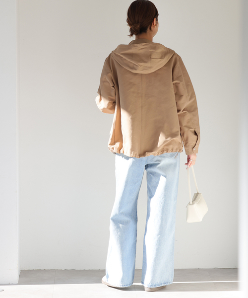 JOURNAL STANDARD relume(ジャーナルスタンダード レリューム)の「《追加》グログランマウンテンパーカー(マウンテンパーカー・レディース・カーキ/ベージュ/ネイビー・FREE)」の6枚目の写真