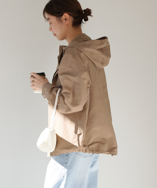 JOURNAL STANDARD relume(ジャーナルスタンダード レリューム)の「《追加》グログランマウンテンパーカー(マウンテンパーカー・レディース・カーキ/ベージュ/ネイビー・FREE)」の8枚目の写真