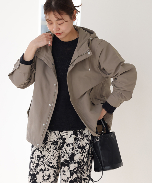 JOURNAL STANDARD relume(ジャーナルスタンダード レリューム)の「《追加》グログランマウンテンパーカー(マウンテンパーカー・レディース・カーキ/ベージュ/ネイビー・FREE)」の15枚目の写真