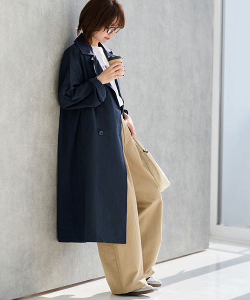 JOURNAL STANDARD relume（ジャーナルスタンダード　レリューム）の「《追加》コットンナイロンライトトレンチコート（トレンチコート・レディース・ベージュ/ネイビー・36/38）」の21枚目の写真