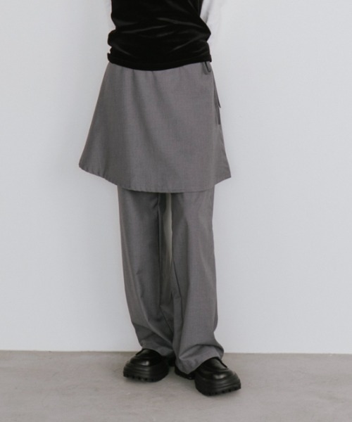 セール】スカートレイヤードパンツ（スラックス）｜duei（デュイ