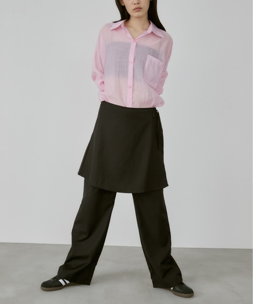 【MANOF】スカートレイヤードパンツ スカートレイヤードパンツ / Skirt Layered Pants（その他パンツ
