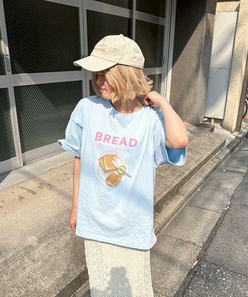 PILIT(ピリット)の「カラフルCAFEプリントTee(Tシャツ/カットソー・レディース・ブルー/ラベンダー/ピンク・MEDIUM)」の12枚目の写真