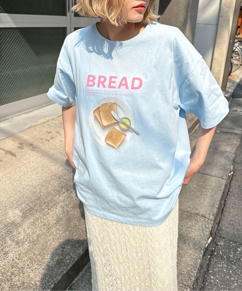 PILIT(ピリット)の「カラフルCAFEプリントTee(Tシャツ/カットソー・レディース・ブルー/ラベンダー/ピンク・MEDIUM)」の14枚目の写真