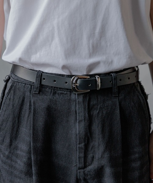 HARE H ロゴ バックル ベルト ブラック HARE（ハレ）の「Hロゴバックルベルト(HARE)（ベルト）」 - WEAR