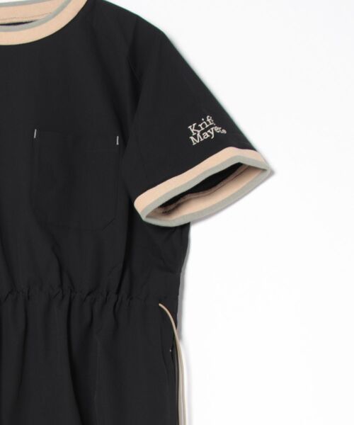 KRIFF MAYER Lady's Collection（クリフメイヤーレディースコレクション）の「【シルエット2WAY】ストレッチナイロンリブワンピ（ワンピース・レディース・ライトブラウン/カラフル/ブルー/ライトグレー/ブラック・LARGE/MEDIUM）」の8枚目の写真