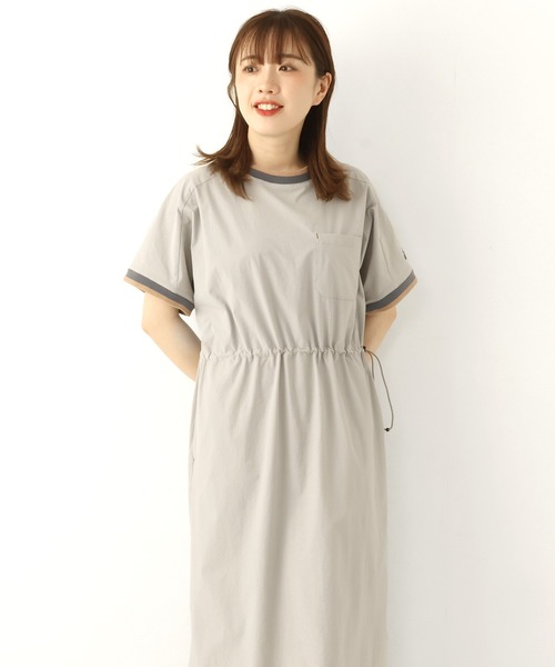 KRIFF MAYER Lady's Collection（クリフメイヤーレディースコレクション）の「【シルエット2WAY】ストレッチナイロンリブワンピ（ワンピース・レディース・ライトブラウン/カラフル/ブルー/ライトグレー/ブラック・LARGE/MEDIUM）」の3枚目の写真