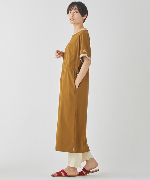 KRIFF MAYER Lady's Collection（クリフメイヤーレディースコレクション）の「【シルエット2WAY】ストレッチナイロンリブワンピ（ワンピース・レディース・ライトブラウン/カラフル/ブルー/ライトグレー/ブラック・LARGE/MEDIUM）」の11枚目の写真