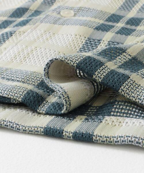 URBAN RESEARCH DOORS（アーバンリサーチドアーズ）の「カラミ織ロングスリーブチェックシャツ（シャツ/ブラウス・メンズ・ブラック系その他/グリーン系その他/ブルー系その他・MEDIUM/LARGE）」の19枚目の写真