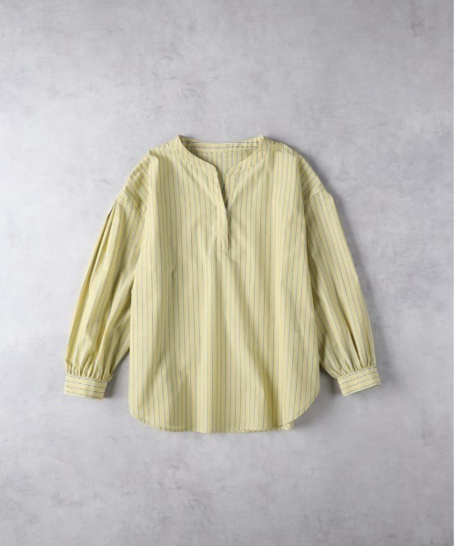 Right-on(ライトオン)の「Other(ソノタ)【レディース】ブロードスキッパーブラウス(シャツ/ブラウス・レディース・ネイビー×ホワイト/ケリーグリーン/ホワイト×ネイビー・L/M)」の1枚目の写真