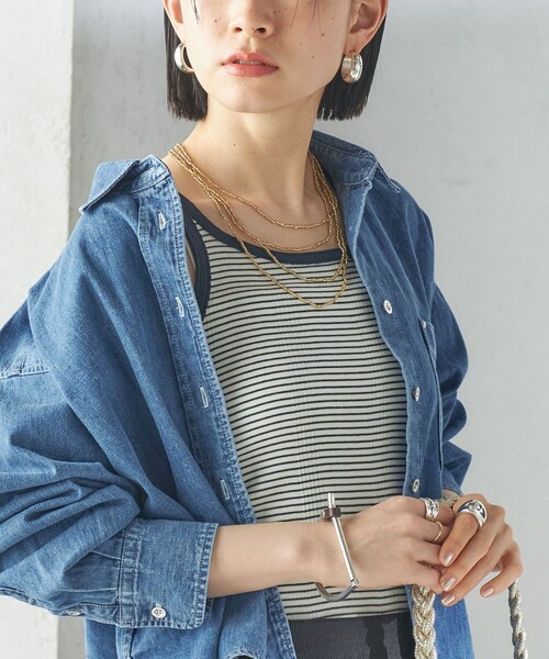 MILLER(ミラー)の「【SHIPS別注】〈洗濯機可能〉miller:タンクトップ(タンクトップ・レディース・ホワイト/グリーン/ピンク/ブラウン・ONE SIZE)」の2枚目の写真
